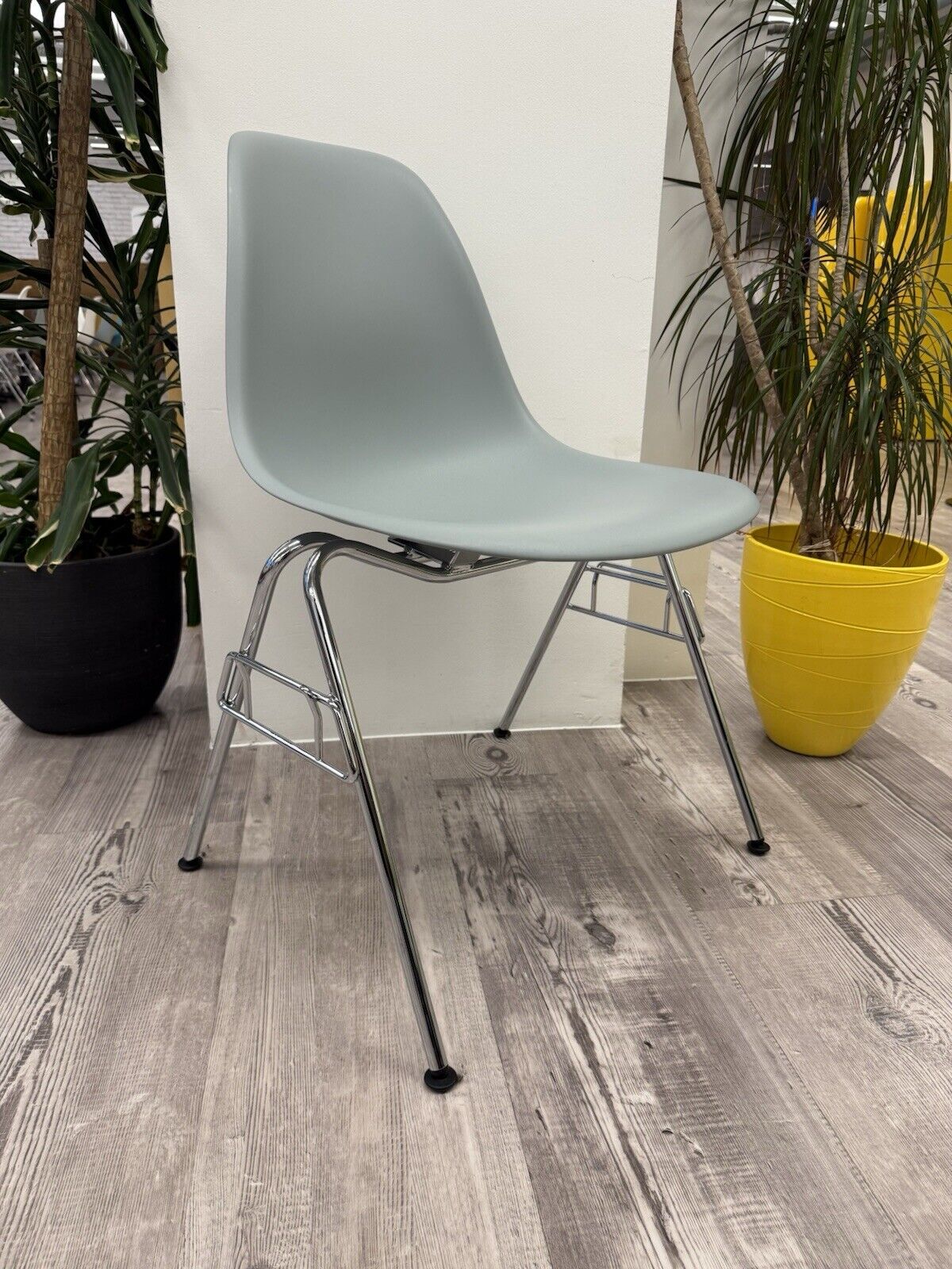 Eames Plastic Side Chair DSS in Ice Grey