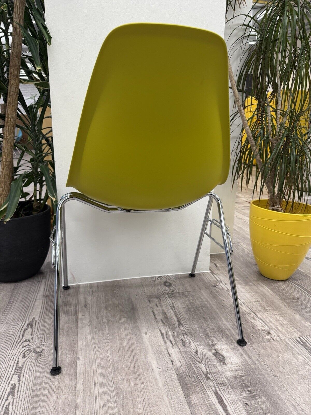 Eames Plastic Side Chair DSS in Mustard 729 Model