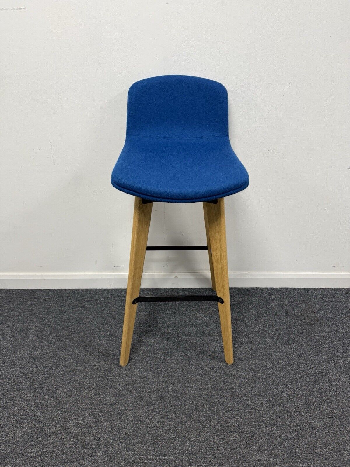 OrangeBox Cubb Bar Stool On Oak Frame 5 Fabric Colour Finishes Available.