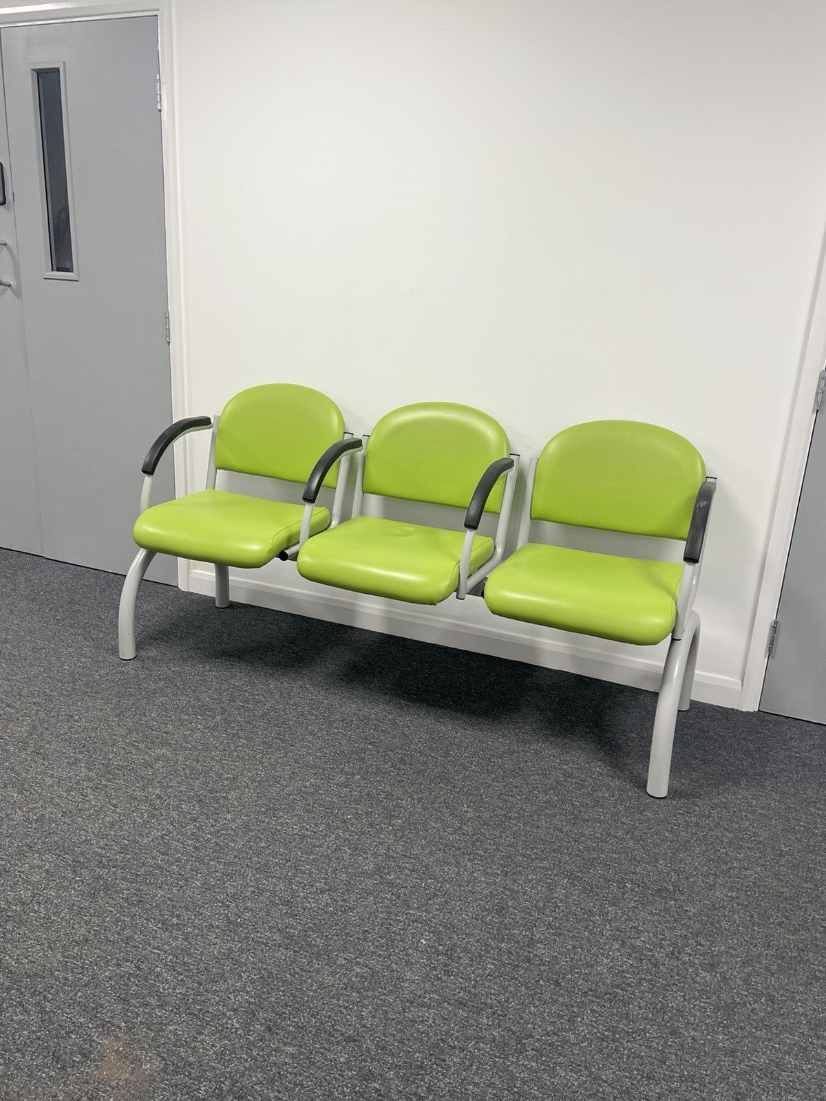 Waiting Room Chairs Bench 3 4 Seater Reception Seating  Clinic Furniture Green