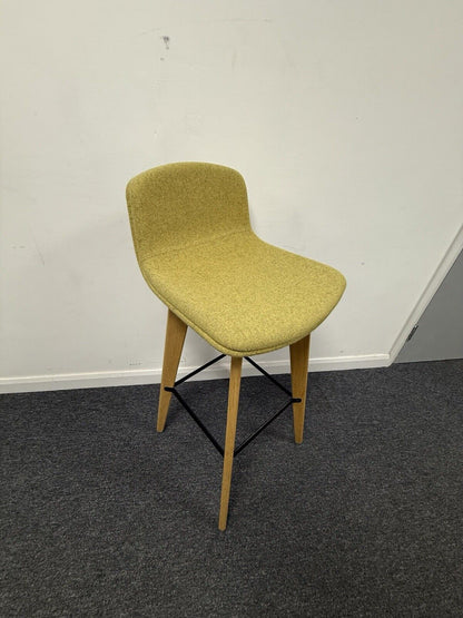 OrangeBox Cubb Bar Stool On Oak Frame 5 Fabric Colour Finishes Available. 