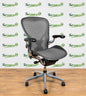 Herman Miller Aeron Classic Size B Polished Aluminium Fully Adjustable Chair