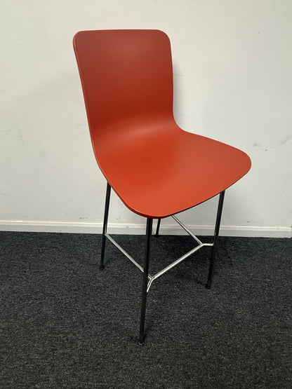 Vitra Hal Bar Stool In Brick Red 2019 Excellent Used Condition