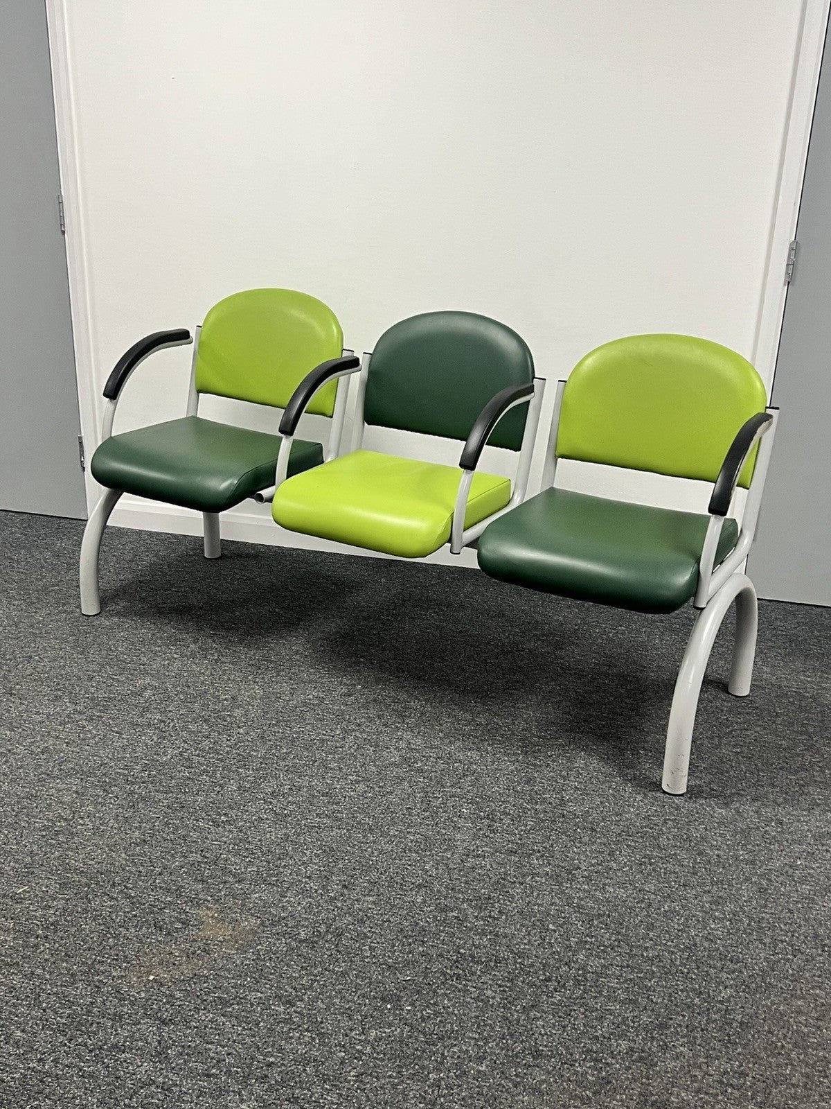 Waiting Room Chairs Bench 3 4 Seater Reception Seating  Clinic Furniture Green