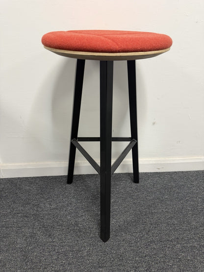 Frovi Relic High Stool Modern Designer Bar Stool Grey/Orange