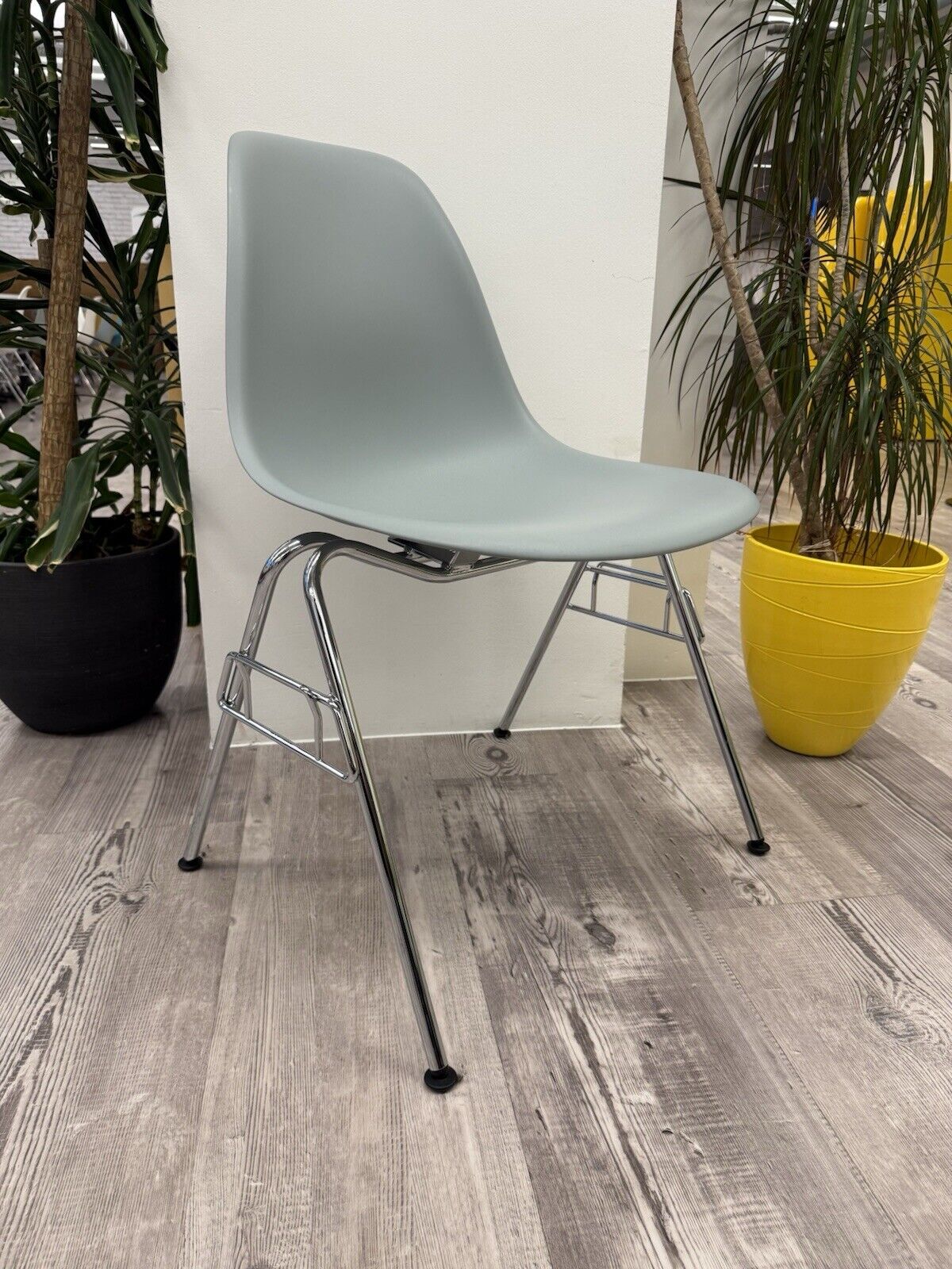 Eames Plastic Side Chair DSS in Ice Grey 