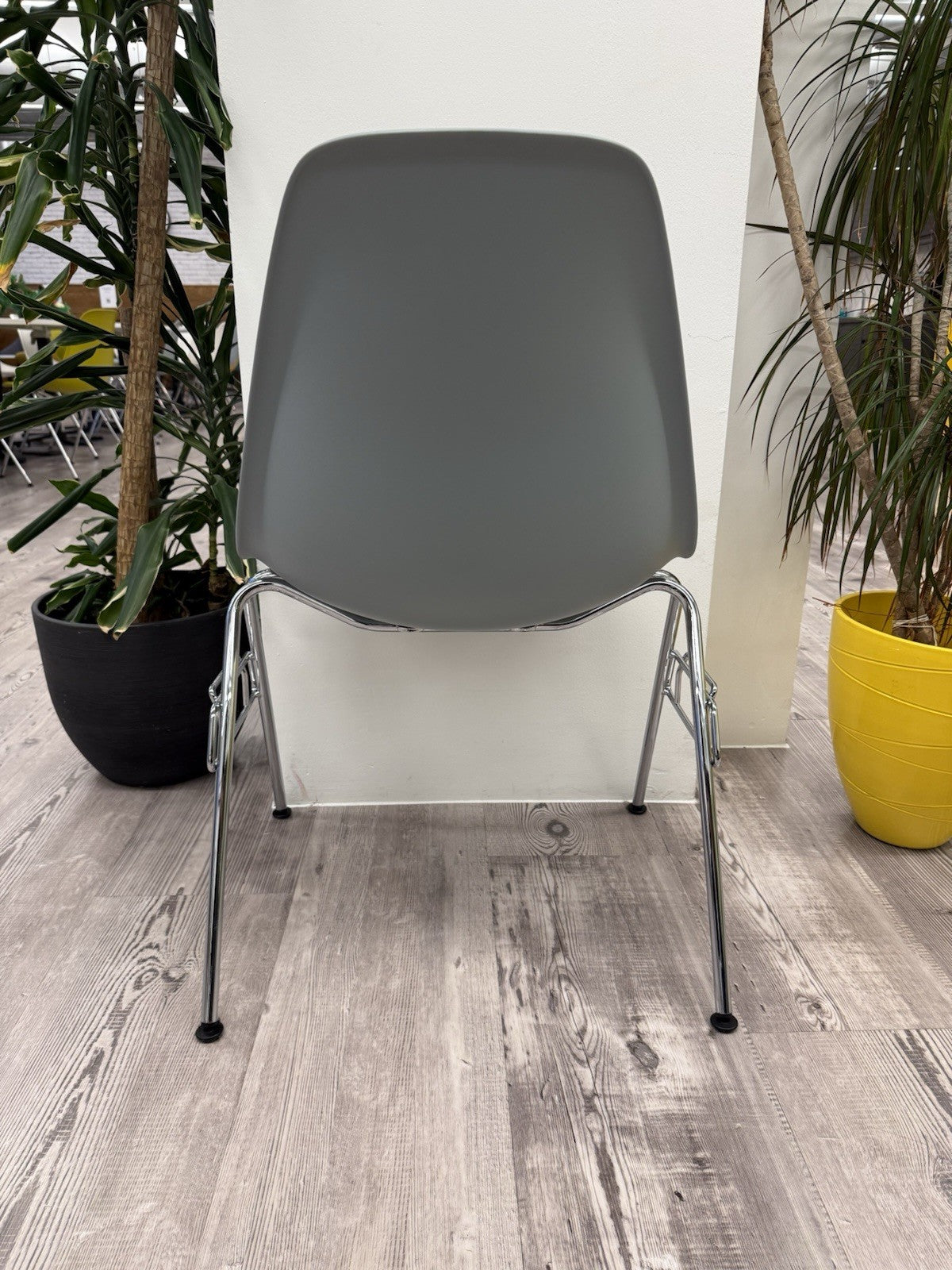 Eames Plastic Side Chair DSS In Ice Grey Black Friday Sale Bargain Price