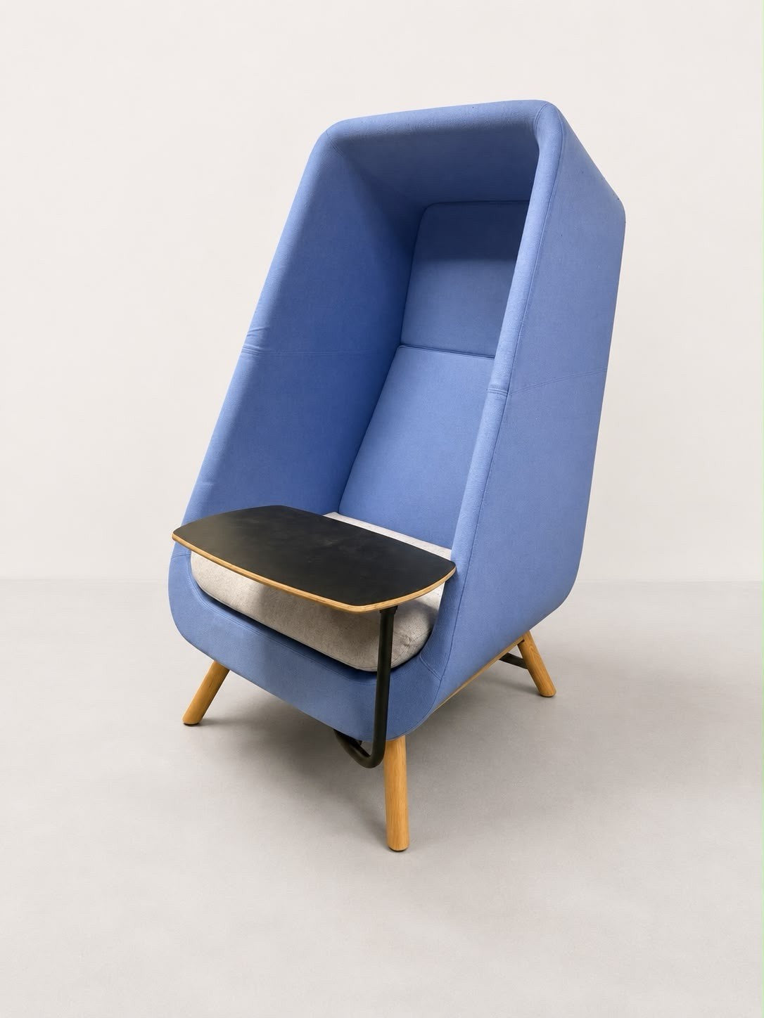 Connection Muse High Back Acoustic Privacy Chair Work Pod + Laptop Table