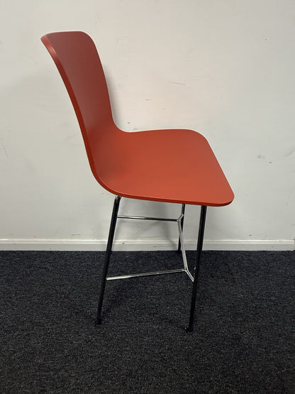 Vitra Hal Bar Stool In Brick Red 2019 Excellent Used Condition