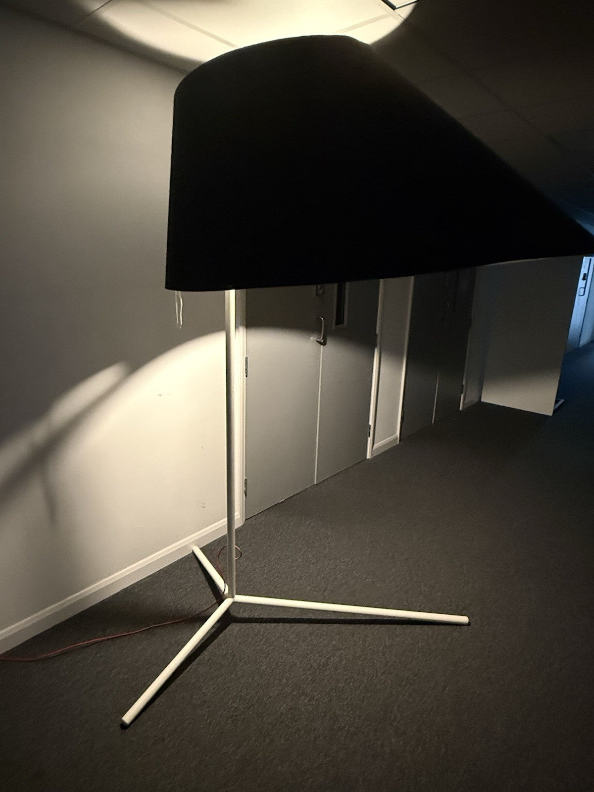 BuzziShade Standing Floor Lamp Extra Large Designer Statement Light Black Shade