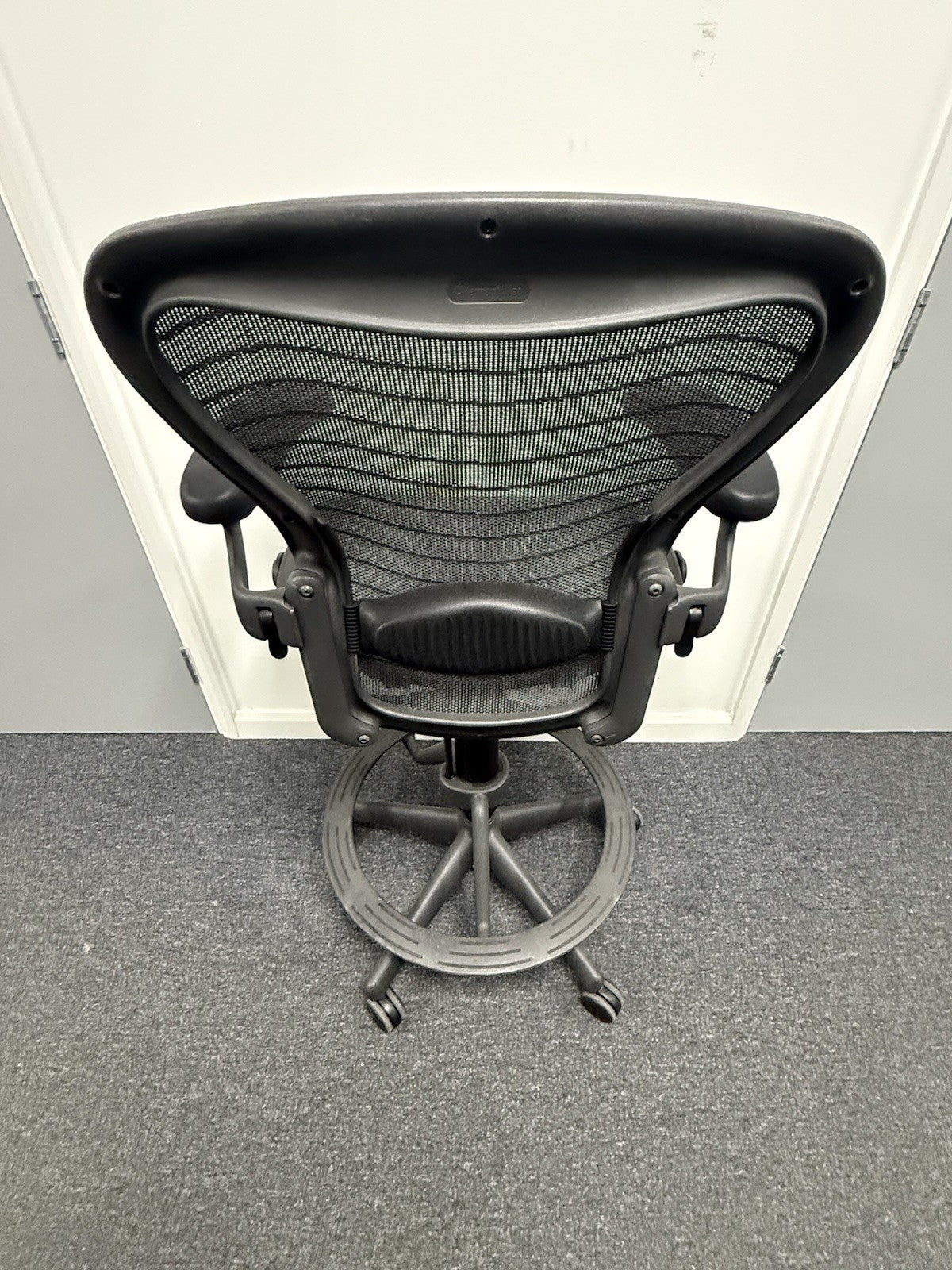 Herman Miller Aeron Work Stool – Adjustable, Ergonomic, Premium Office Chair