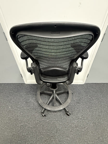 Herman Miller Aeron Work Stool – Adjustable, Ergonomic, Premium Office Chair