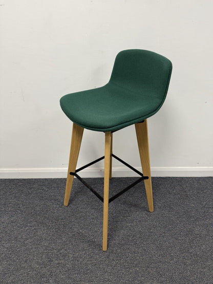 OrangeBox Cubb Bar Stool On Oak Frame 5 Fabric Colour Finishes Available. 