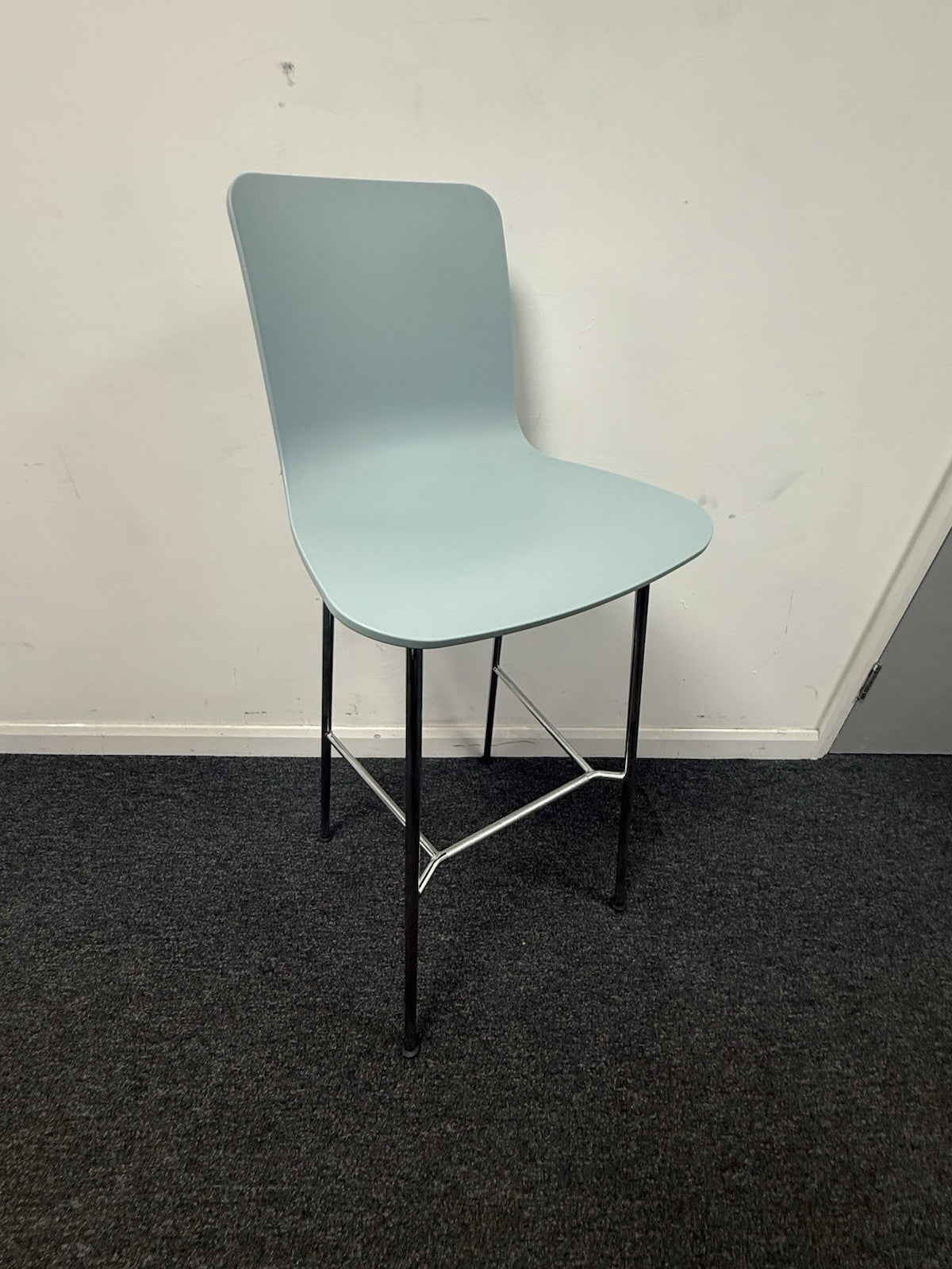 Vitra Hal Bar Stool In Ice Grey 2019 Excellent Condition