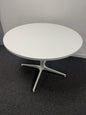 Herman Miller Civic Round Works Table In White Very Good Condition