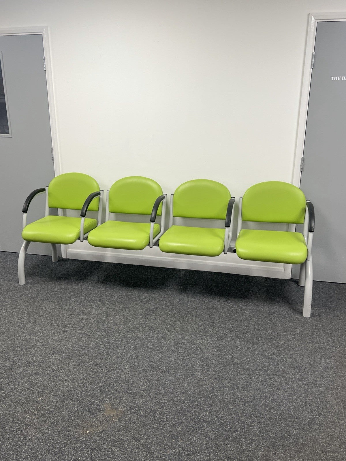 Waiting Room Chairs Bench 3 4 Seater Reception Seating  Clinic Furniture Green