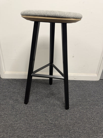 Frovi Relic High Stool Modern Designer Bar Stool Grey/Orange