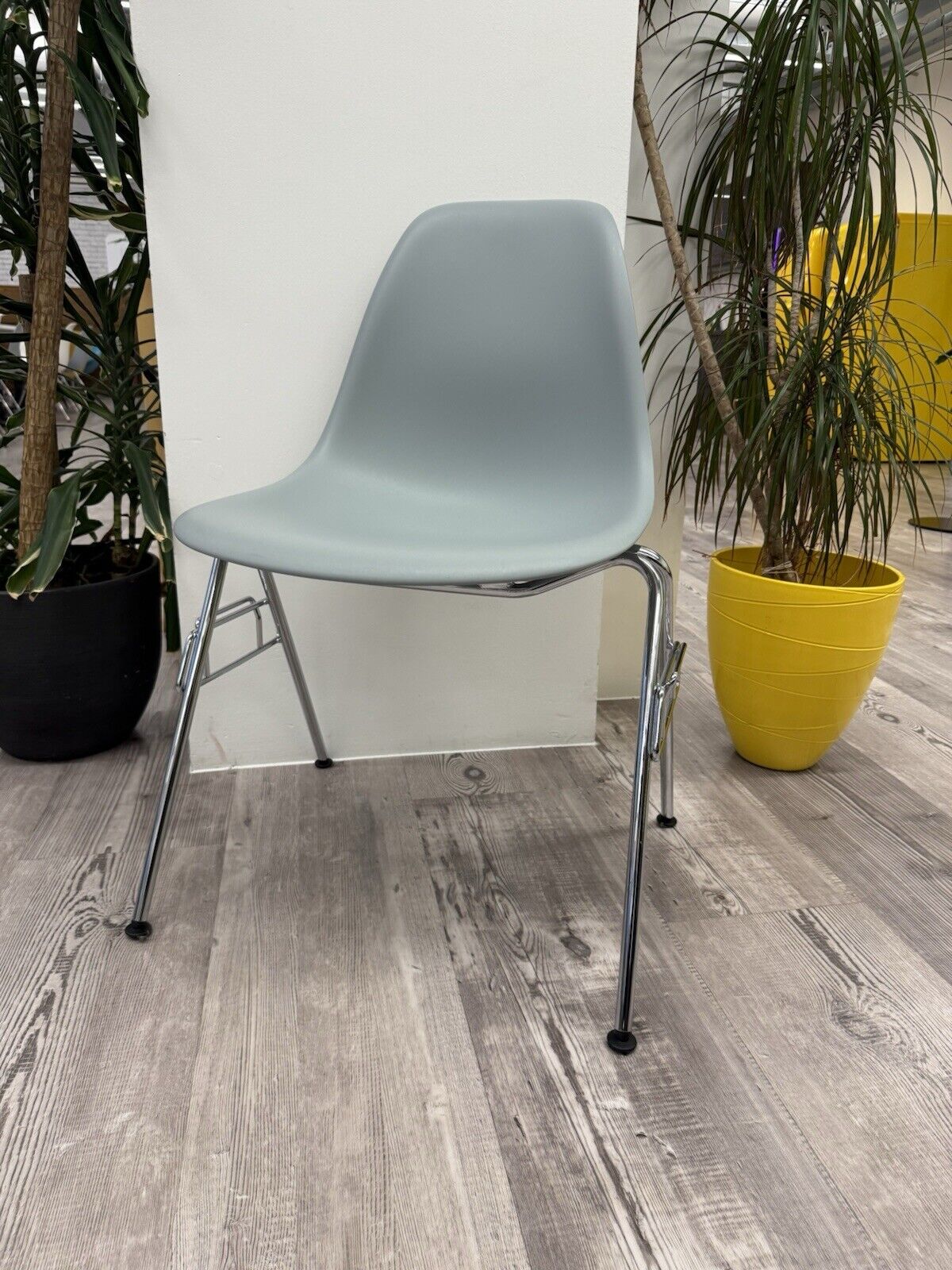 Eames Plastic Side Chair DSS in Ice Grey 