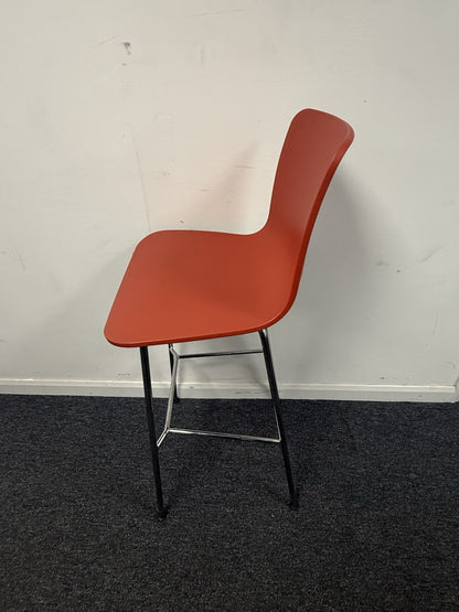 Vitra Hal Bar Stool In Brick Red 2019 Excellent Used Condition