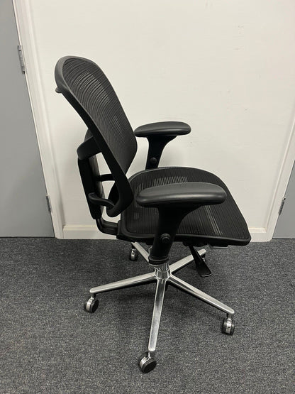 Ergohuman Ergonomic Office Chair – Mesh Seat & Back – Fully Adjustable – Black