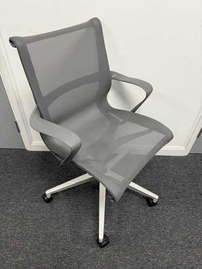 Herman Miller Setu Office Chair – Grey Mesh Ergonomic Design Excellent Condition