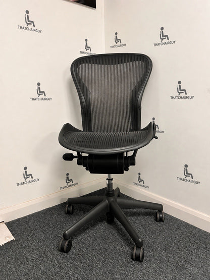 Herman Miller Aeron Classic Size B – Rear Tilt Model – Armless