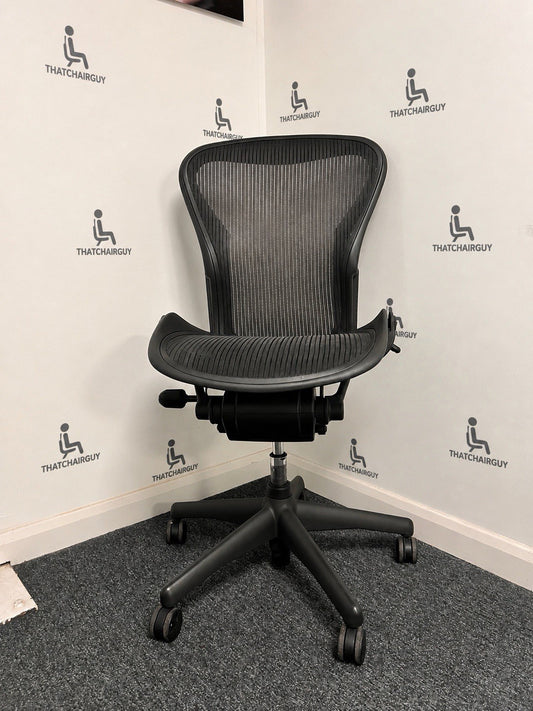 Herman Miller Aeron Classic Size B – Rear Tilt Model – Armless