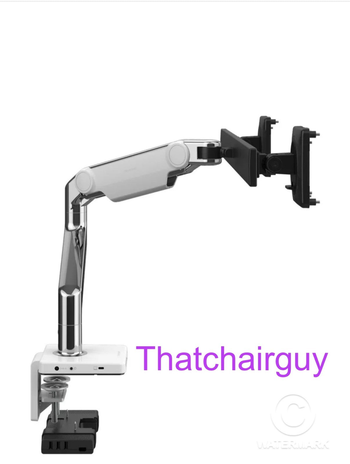 HUMANSCALE M8 DUAL MONITOR ARMS WITH MCONNECT DOCKING STATION. FREE POSTAGE