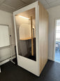 ROOM Acoustic Office Phone Booth Meeting Pod Privacy Booth Call Pod Oak White