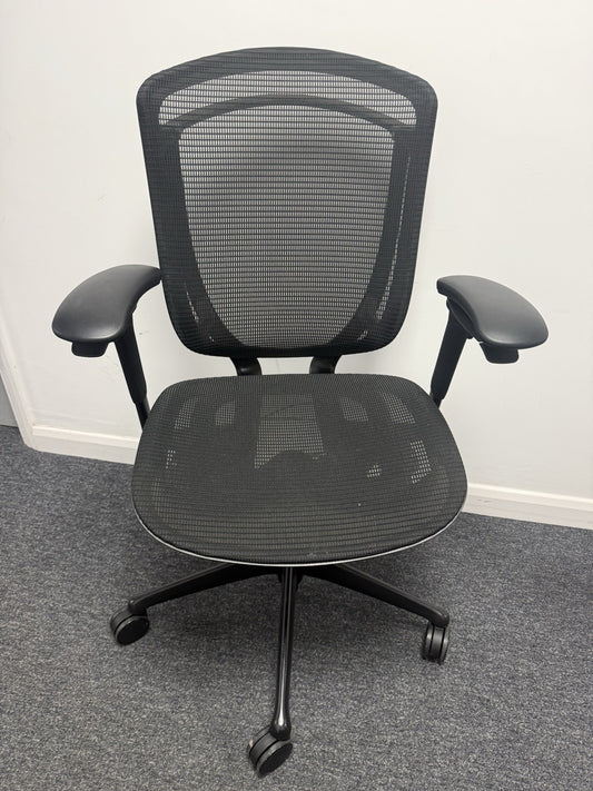 ⭐️ Okamura Contessa Ergonomic Office Chair – Black Mesh – Excellent Condition ⭐️