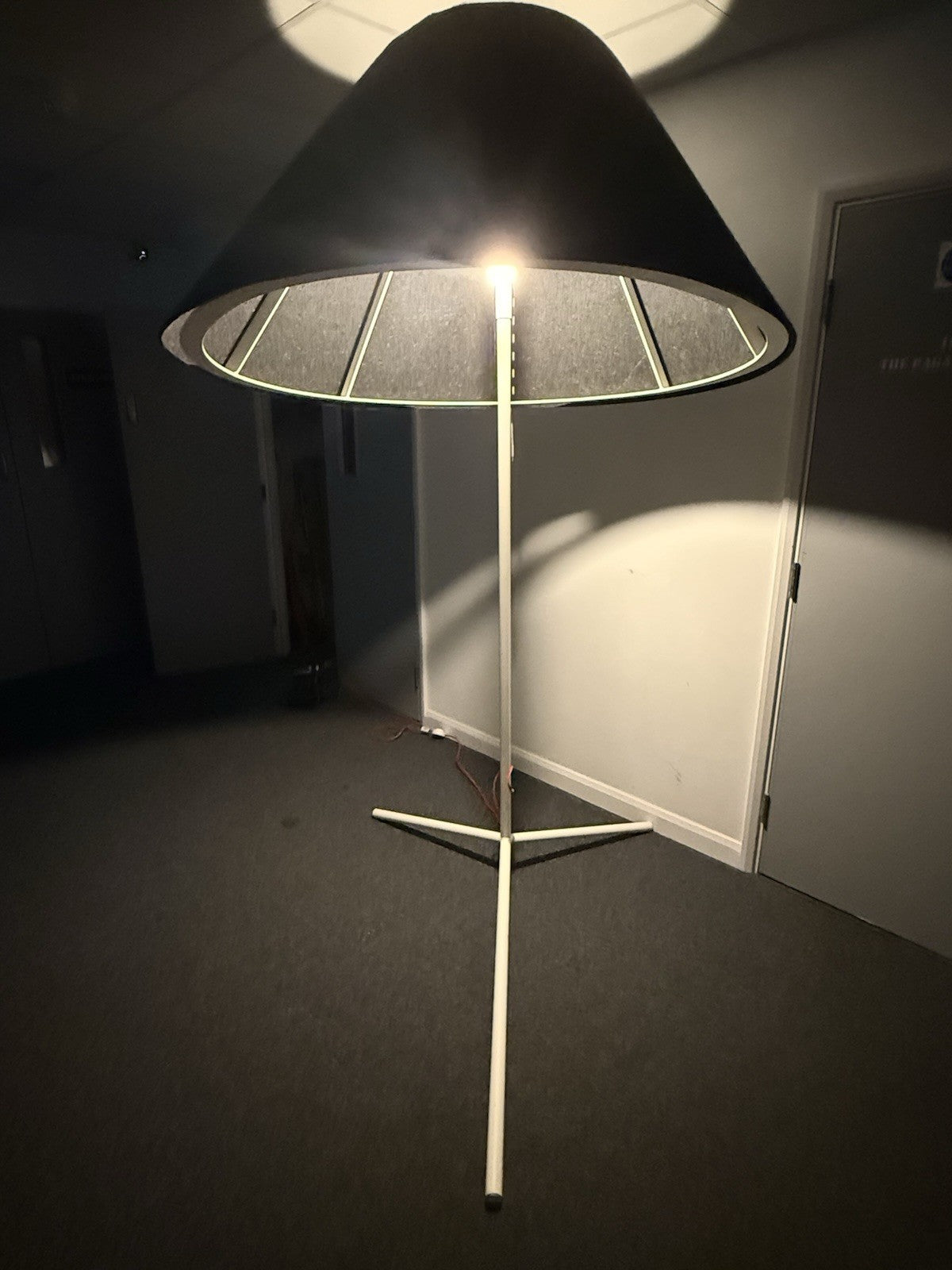 BuzziShade Standing Floor Lamp Extra Large Designer Statement Light Black Shade