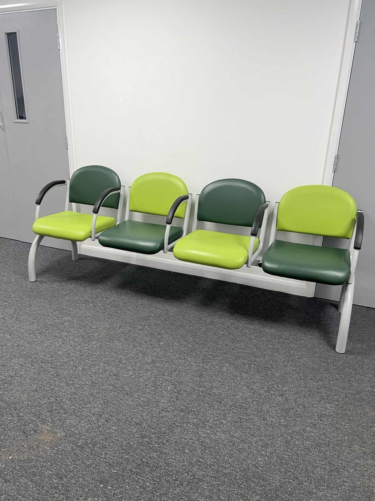 Waiting Room Chairs Bench 3 4 Seater Reception Seating  Clinic Furniture Green