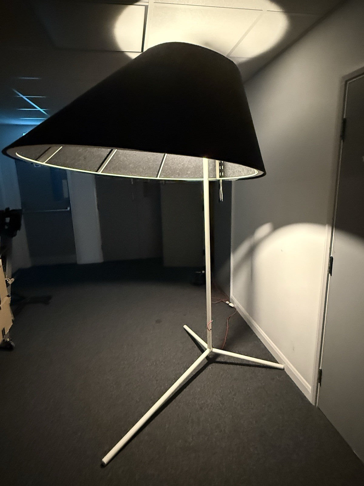 BuzziShade Standing Floor Lamp Extra Large Designer Statement Light Black Shade
