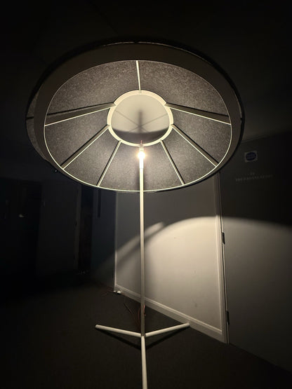 BuzziShade Standing Floor Lamp Extra Large Designer Statement Light Black Shade