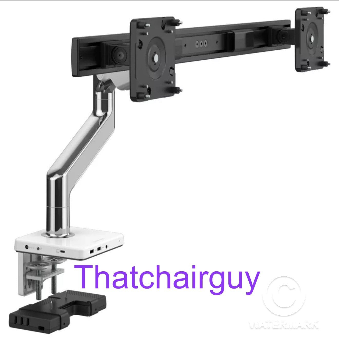 HUMANSCALE M8 DUAL MONITOR ARMS WITH MCONNECT DOCKING STATION. FREE POSTAGE