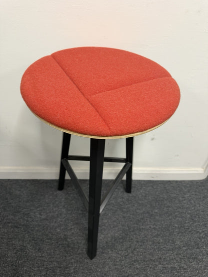 Frovi Relic High Stool Modern Designer Bar Stool Grey/Orange