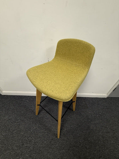 OrangeBox Cubb Bar Stool On Oak Frame 5 Fabric Colour Finishes Available. 