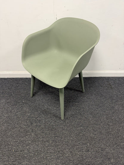 Muuto Visu Lounge Chair – Green – Scandinavian Design Muted Green Tone