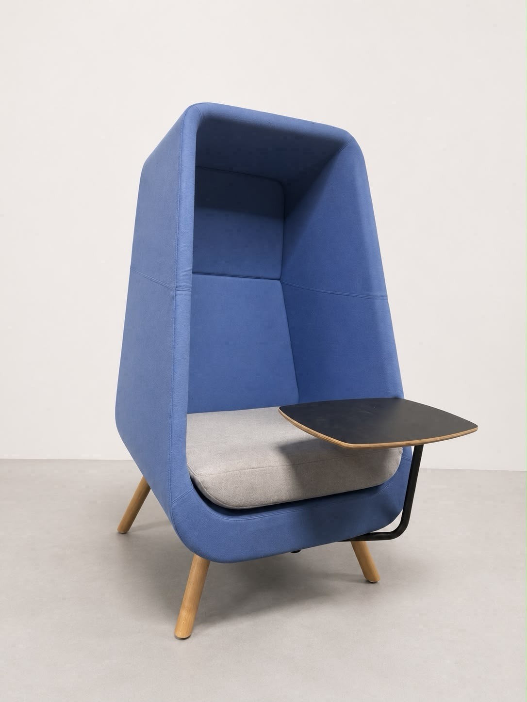 Connection Muse High Back Acoustic Privacy Chair Work Pod + Laptop Table