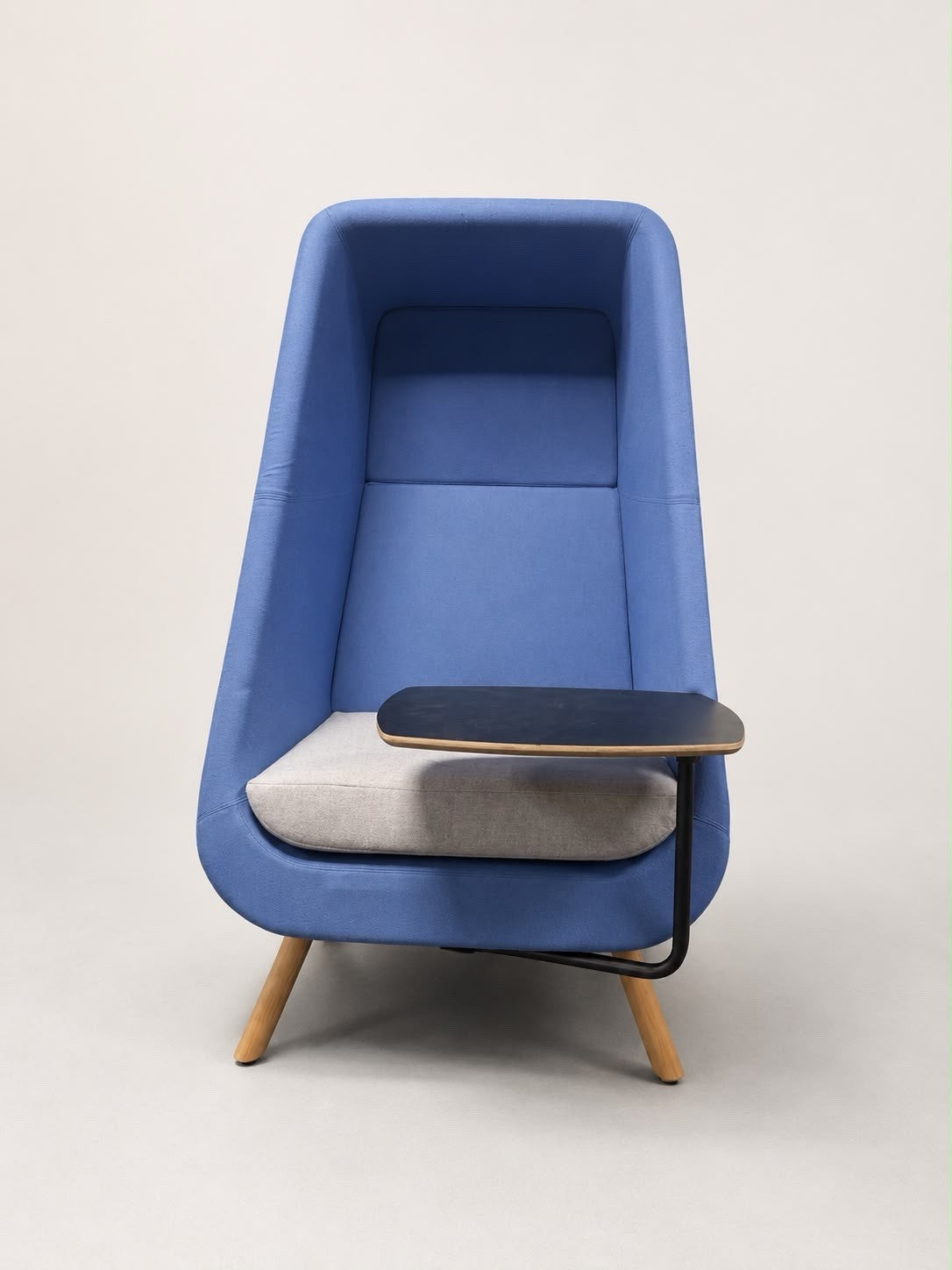 Connection Muse High Back Acoustic Privacy Chair Work Pod + Laptop Table