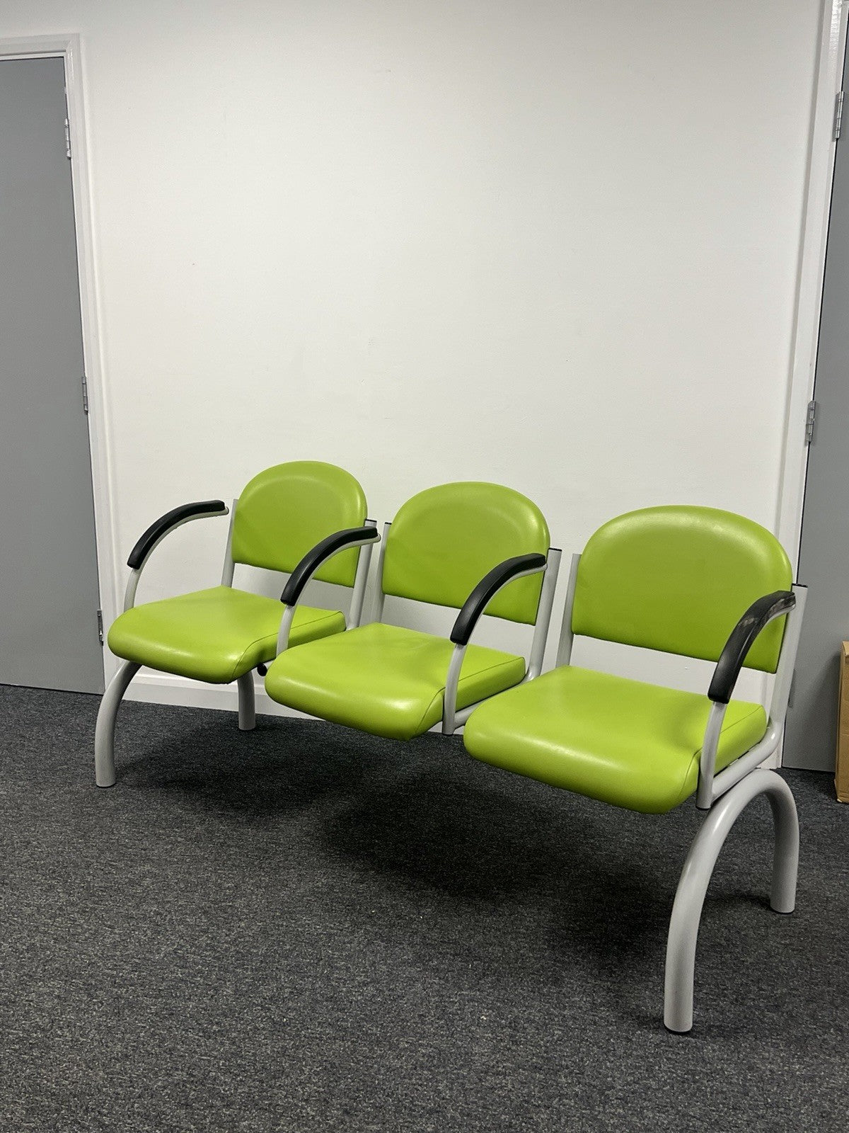 Waiting Room Chairs Bench 3 4 Seater Reception Seating  Clinic Furniture Green