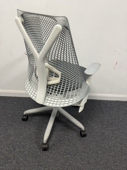 Herman Miller Sayl Ergonomic Office Chair Grey Mesh – Adjustable – Fully Working