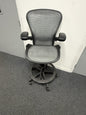 Herman Miller Aeron Work Stool – Adjustable, Ergonomic, Premium Office Chair