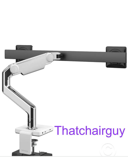 HUMANSCALE M8 DUAL MONITOR ARMS WITH MCONNECT DOCKING STATION. FREE POSTAGE