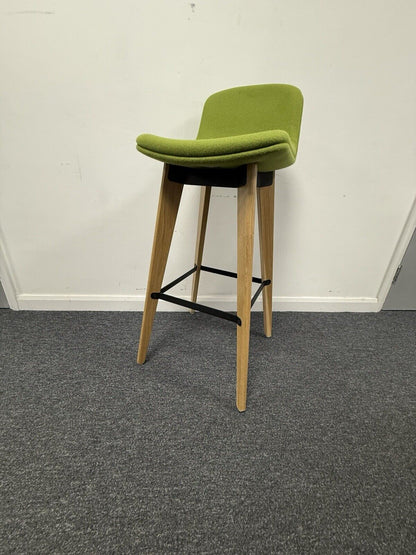 OrangeBox Cubb Bar Stool On Oak Frame 5 Fabric Colour Finishes Available. 