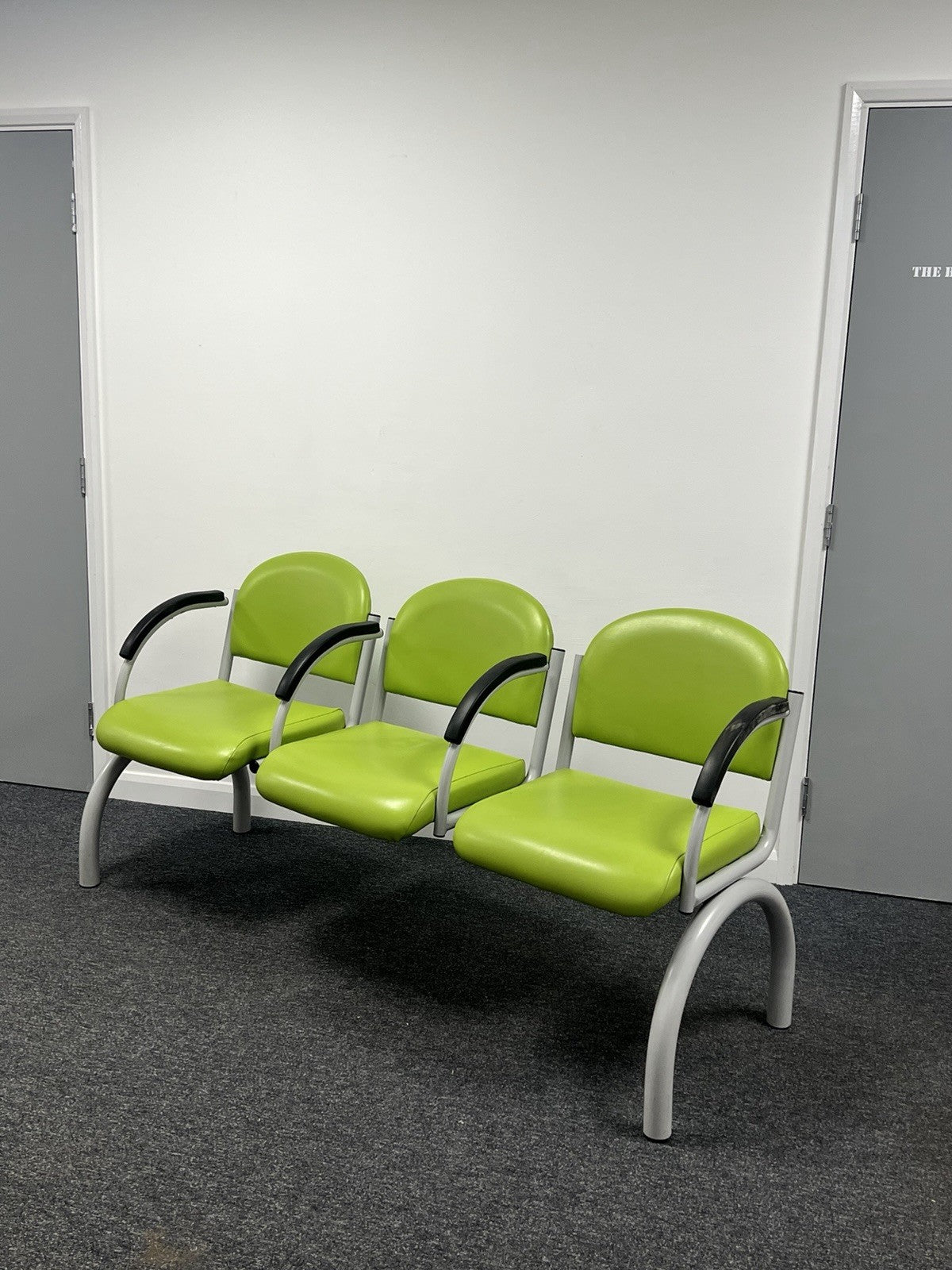 Waiting Room Chairs Bench 3 4 Seater Reception Seating  Clinic Furniture Green