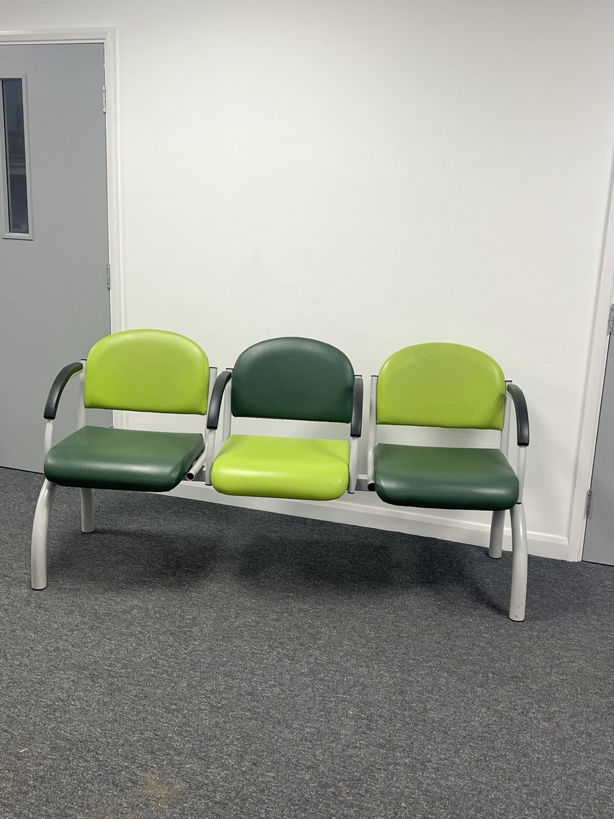 Waiting Room Chairs Bench 3 4 Seater Reception Seating  Clinic Furniture Green