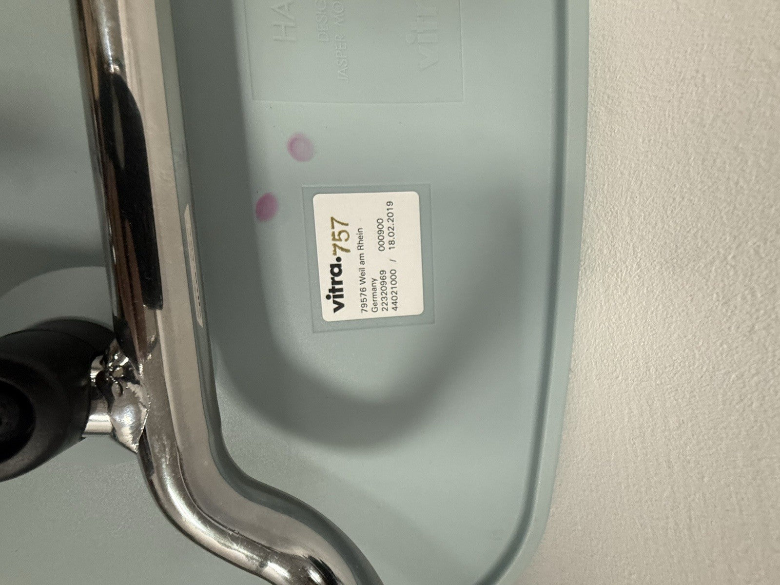 Vitra Hal Bar Stool In Ice Grey 2019 Excellent Condition