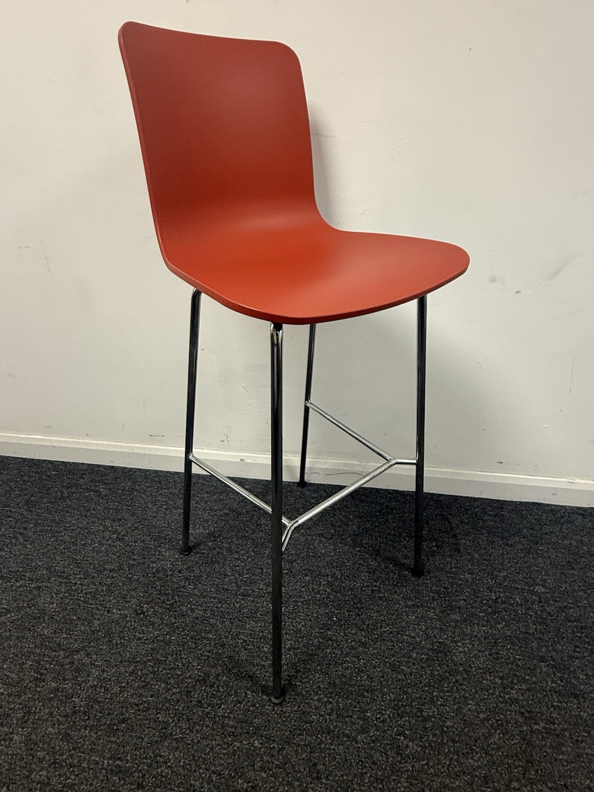 Vitra Hal Bar Stool In Brick Red 2019 Excellent Used Condition