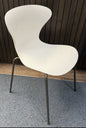 Frovi Ego Stacking Chairs – White Seat Shell – Modern Office / Conference